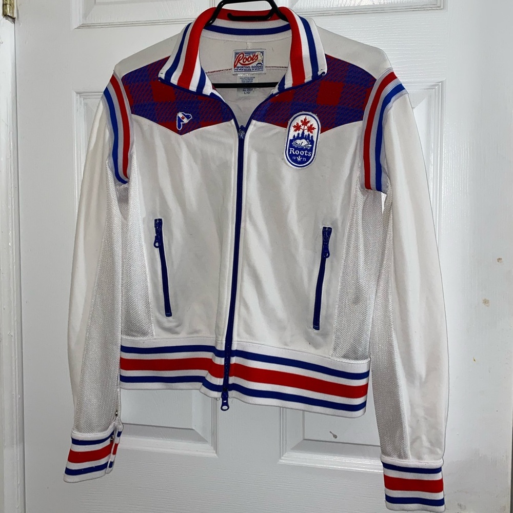 Vintage Zip Up Roots Track Sweater